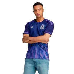 Camiseta Adidas Argentina Segunda Equipación Mundial Qatar 2022 -JUMA Deporte Comercio camiseta adidas argentina segunda equipacion world cup 2022 legacy indigo purple rush 2