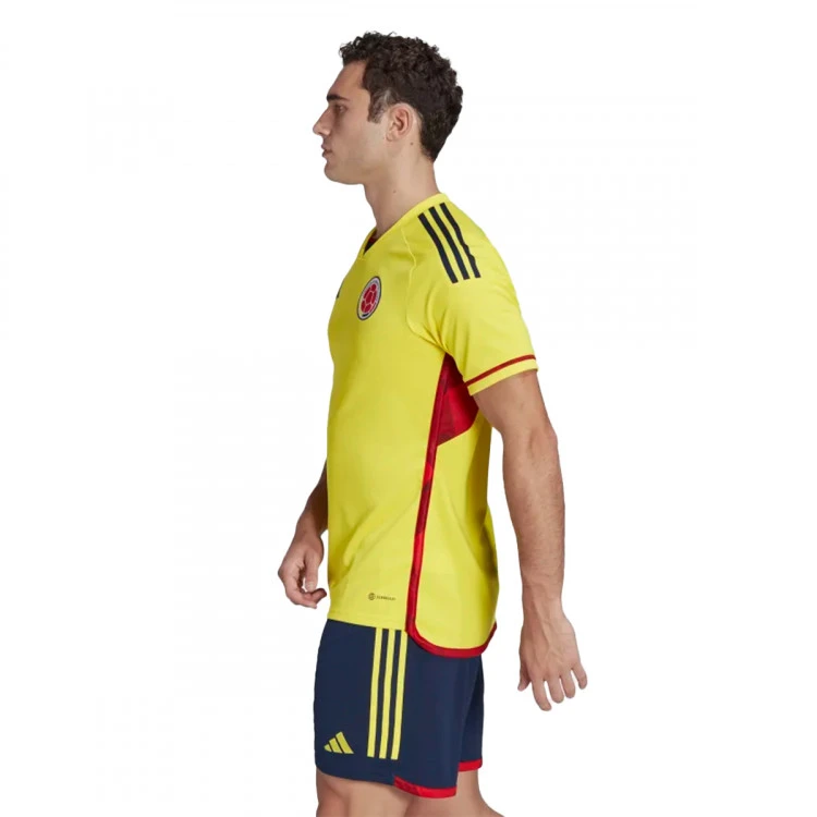 Camiseta Adidas Colombia Primera Equipación Mundial Qatar 2022 4 Camiseta Adidas Colombia Primera Equipación Mundial Qatar 2022 - Imagen 4
