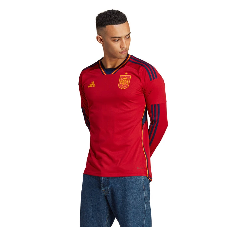 Camiseta Adidas España Primera Equipación M/l Mundial Qatar 2022 3 Camiseta Adidas España Primera Equipación M/l Mundial Qatar 2022 - Imagen 3
