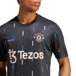Camiseta Adidas Manchester United FC Pre-Match 2022-2023 -JUMA Deporte Comercio camiseta adidas manchester united fc pre match 2022 2023 black night grey glory blue icey pink 3