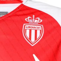Camiseta Kappa AS Monaco Primera Equipación 2022-2023 -JUMA Deporte Comercio camiseta kappa as monaco primera equipacion 2022 2023 white red 3