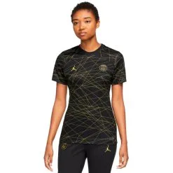 Camiseta Nike Paris Saint-Germain FC Cuarta Equipación Stadium 2022-2023 Mujer -JUMA Deporte Comercio camiseta nike paris saint germain fc cuarta equipacion stadium 2022 2023 mujer black tour yellow 2
