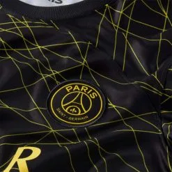 Camiseta Nike Paris Saint-Germain FC Cuarta Equipación Stadium 2022-2023 Mujer -JUMA Deporte Comercio camiseta nike paris saint germain fc cuarta equipacion stadium 2022 2023 mujer black tour yellow 5
