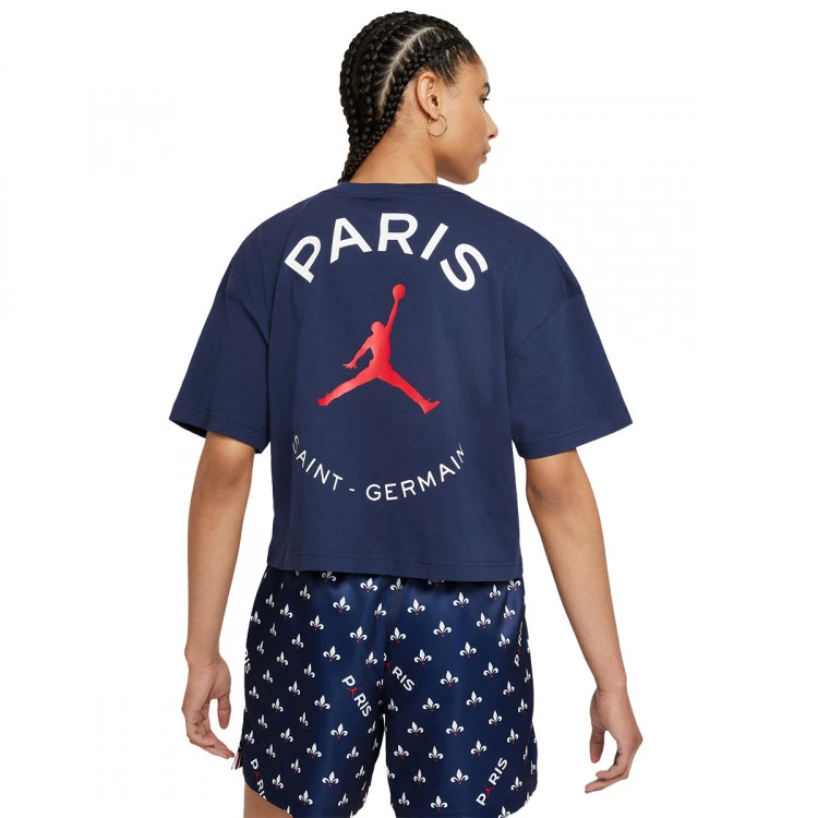 Camiseta Nike PSG X Jordan Fanswear Mujer 2 Camiseta Nike PSG X Jordan Fanswear Mujer - Imagen 2