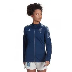Chaqueta Adidas España Fanswear Euro 2022 Mujer 7 Chaqueta Adidas España Fanswear Euro 2022 Mujer -JUMA Deporte Comercio chaqueta adidas espana fanswear 2021 2022 mujer team navy blue glow blue 1