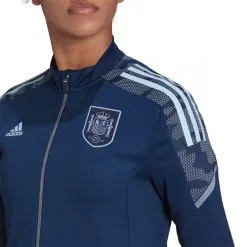Chaqueta Adidas España Fanswear Euro 2022 Mujer 10 Chaqueta Adidas España Fanswear Euro 2022 Mujer -JUMA Deporte Comercio chaqueta adidas espana fanswear 2021 2022 mujer team navy blue glow blue 4