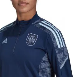 Chaqueta Adidas España Training Euro 2022 Mujer -JUMA Deporte Comercio chaqueta adidas espana training 2021 2022 mujer team navy blue glow blue 4