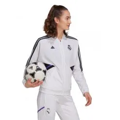 Chaqueta Adidas Real Madrid CF Training 2022-2023 Mujer -JUMA Deporte Comercio chaqueta adidas real madrid cf training 2022 2023 mujer white 3