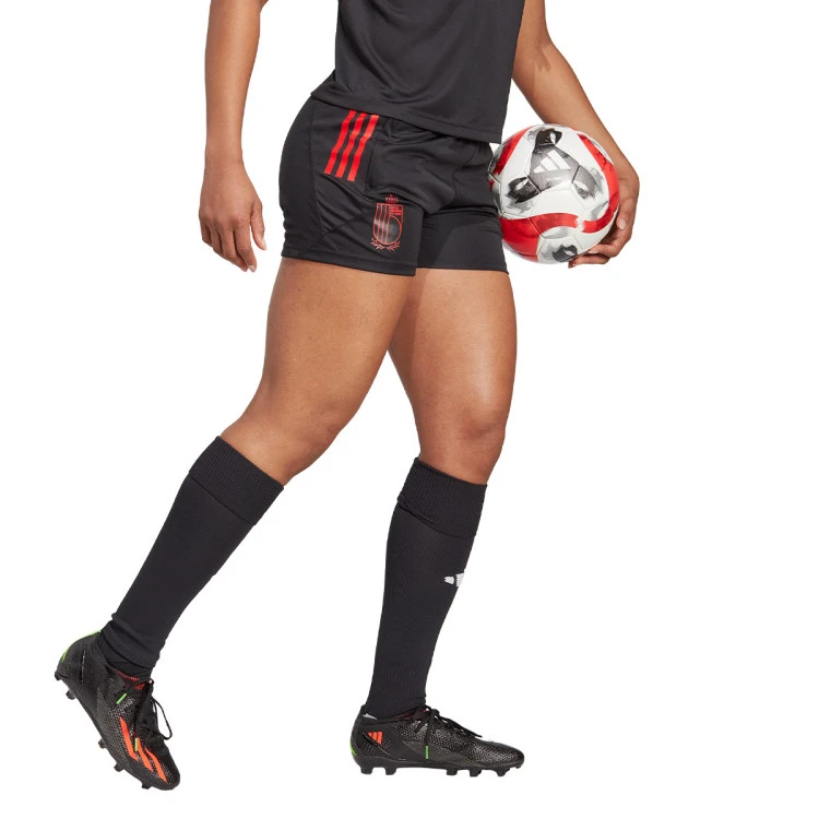 Pantalón Corto Adidas Bélgica Training Mundial Qatar 2022 Mujer 3 Pantalón Corto Adidas Bélgica Training Mundial Qatar 2022 Mujer - Imagen 3