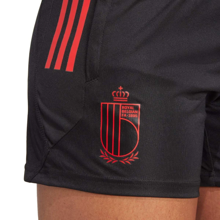 Pantalón Corto Adidas Bélgica Training Mundial Qatar 2022 Mujer 4 Pantalón Corto Adidas Bélgica Training Mundial Qatar 2022 Mujer - Imagen 4