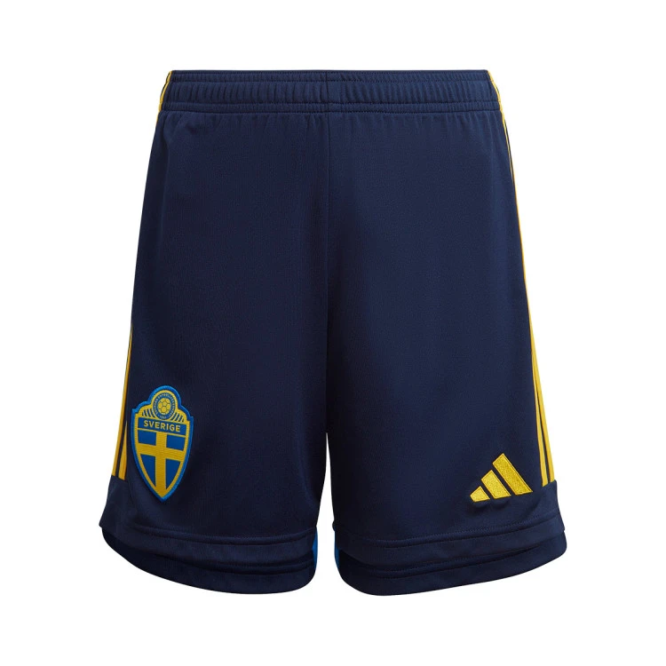Pantalón Corto Adidas Suecia Primera Equipación 2022-2023 Niño 1 Pantalón Corto Adidas Suecia Primera Equipación 2022-2023 Niño