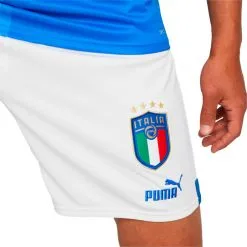 Pantalón Corto Puma Italia Primera Equipación Replica 2022-2023 -JUMA Deporte Comercio pantalon corto puma italia primera equipacion 2022 2023 white ignite blue 4