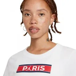 Camiseta Nike PSG X Jordan Fanswear Mujer 6 Camiseta Nike PSG X Jordan Fanswear Mujer -JUMA Deporte Comercio sudadera nike sudadera w j psg ss crew tee white blanco 2