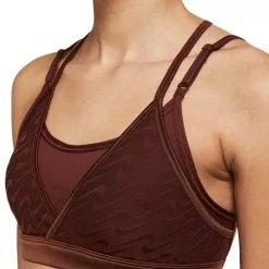 Sujetador Nike DF Indy Mujer -JUMA Deporte Comercio sujetador nike w nk df indy icnclsh strpy bra naranja 2