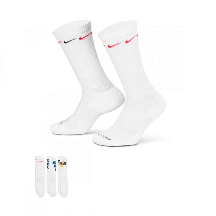 Calcetines Nike Everyday Plus Cushioned Crew (3 Pares) 1 Calcetines Nike Everyday Plus Cushioned Crew (3 Pares)