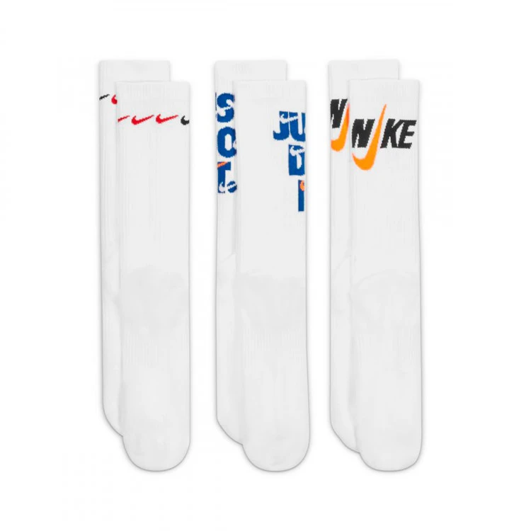 Calcetines Nike Everyday Plus Cushioned Crew (3 Pares) 2 Calcetines Nike Everyday Plus Cushioned Crew (3 Pares) - Imagen 2