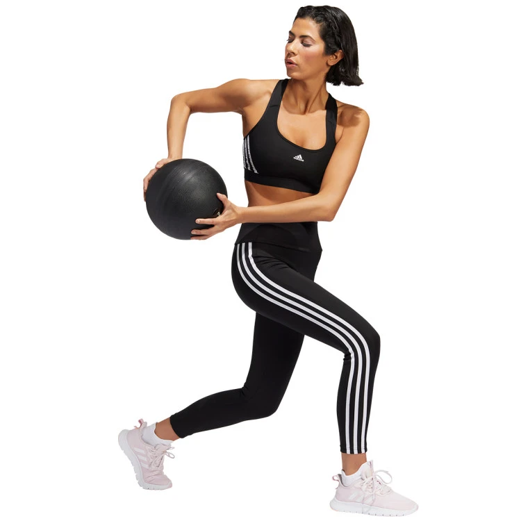 Sujetador Adidas Powerreact Training Medium Support 3 Stripes Mujer 5 Sujetador Adidas Powerreact Training Medium Support 3 Stripes Mujer - Imagen 5