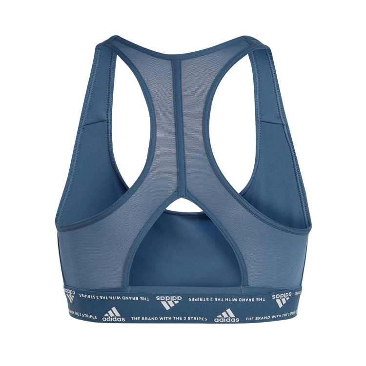 Sujetador Adidas Powerreact Training Medium Support 3 Stripes Mujer 2 Sujetador Adidas Powerreact Training Medium Support 3 Stripes Mujer - Imagen 2